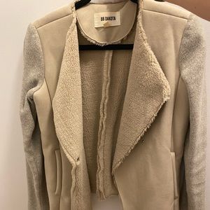 BB Dakota beige faux-shearling jacket